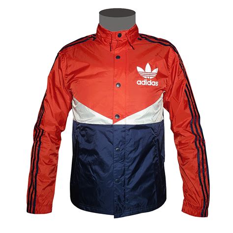 adidas originals windjacke rot weiß schwarz herren|Men's adidas Originals Windbreakers.